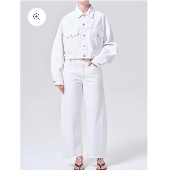 Agolde Luna Frayed Hem Jeans - Picture 7 of 9